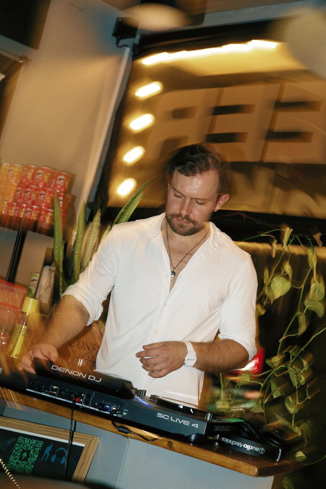 Zack DJing at the Denon SC Live 4